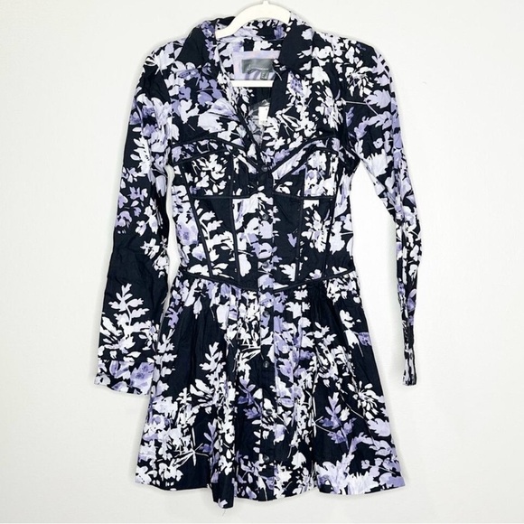 EUC Anthropologie Corset Shirt 100% Cotton Dress Sz 6 - Picture 7 of 16